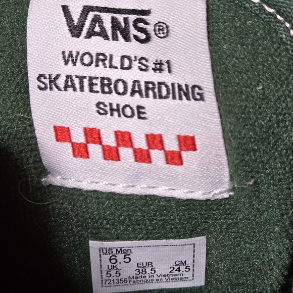 Vans Chukka Low Sidestripe Green Skate Shoes Men’s 6.5 - Picture 7 of 8